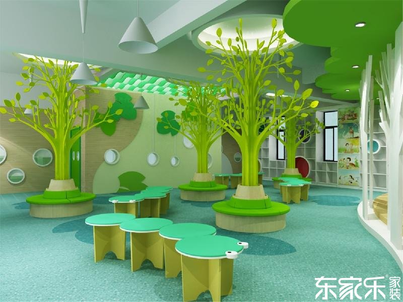 要想幼兒園裝修的像童話王國，長沙裝修公司提醒色彩這樣搭配就對了！